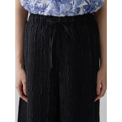 ランバン コレクション LANVIN COLLECTION プリーツワイドパンツ （キャメル）｜詳細画像