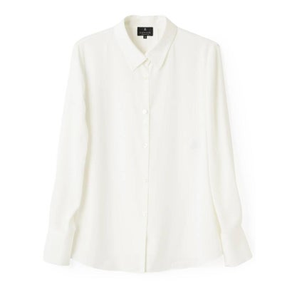 ランバン コレクション LANVIN COLLECTION シアーツイル アレンジタイブラウス （ホワイト）｜詳細画像