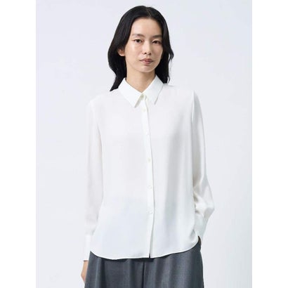 ランバン コレクション LANVIN COLLECTION シアーツイル アレンジタイブラウス （ホワイト）｜詳細画像