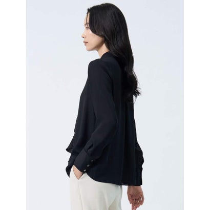 ランバン コレクション LANVIN COLLECTION シアーツイル アレンジタイブラウス （ホワイト）｜詳細画像
