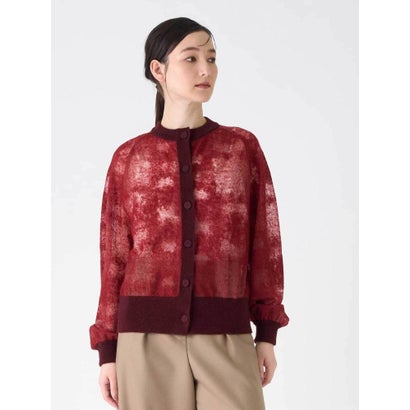 ランバン コレクション LANVIN COLLECTION ウールジャカード先染カーディガン （オフホワイト）｜詳細画像