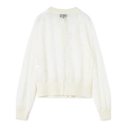 ランバン コレクション LANVIN COLLECTION ウールジャカード先染カーディガン （ダークオレンジ）｜詳細画像