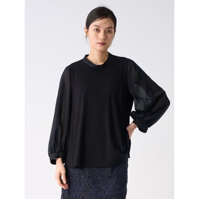 ランバン コレクション LANVIN COLLECTION スリットスリーブカットソー （ネイビー）｜詳細画像