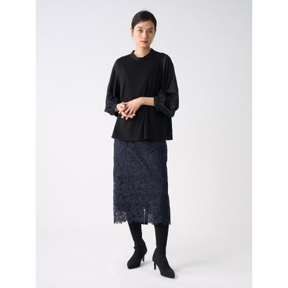 ランバン コレクション LANVIN COLLECTION スリットスリーブカットソー （ネイビー）｜詳細画像