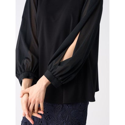 ランバン コレクション LANVIN COLLECTION スリットスリーブカットソー （ネイビー）｜詳細画像