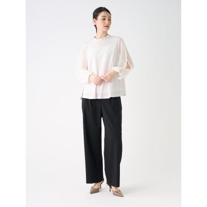 ランバン コレクション LANVIN COLLECTION スリットスリーブカットソー （ネイビー）｜詳細画像