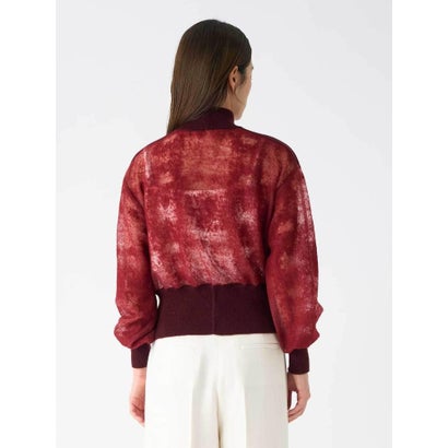 ランバン コレクション LANVIN COLLECTION ウールジャカード先染カットソー （ブラック）｜詳細画像
