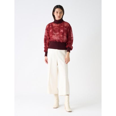 ランバン コレクション LANVIN COLLECTION ウールジャカード先染カットソー （ダークオレンジ）｜詳細画像