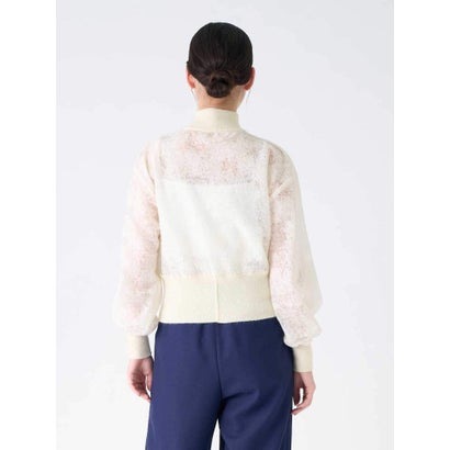 ランバン コレクション LANVIN COLLECTION ウールジャカード先染カットソー （ダークオレンジ）｜詳細画像