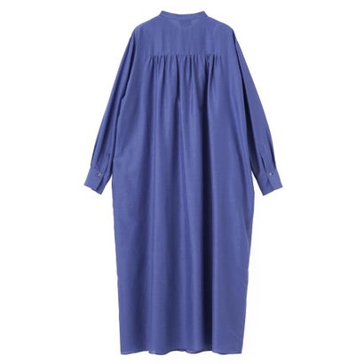ランバン コレクション LANVIN COLLECTION シルクコットンシアー・ピンキングモチーフワンピース （ブルー）｜詳細画像