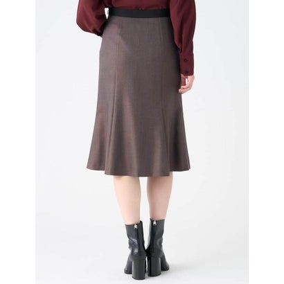 ランバン コレクション LANVIN COLLECTION シルクウール マーメイドライン ストレッチスカート （ベージュ）｜詳細画像