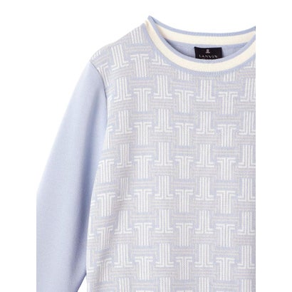 ランバン コレクション LANVIN COLLECTION JLモノグラムニットワンピース （ライトブルー）｜詳細画像