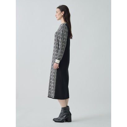 ランバン コレクション LANVIN COLLECTION JLモノグラムニットワンピース （ライトブルー）｜詳細画像