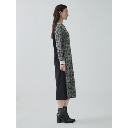 ランバン コレクション LANVIN COLLECTION JLモノグラムニットワンピース （ライトブルー）｜詳細画像