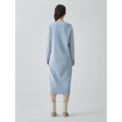 ランバン コレクション LANVIN COLLECTION JLモノグラムニットワンピース （ライトブルー）｜詳細画像