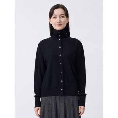 ランバン コレクション LANVIN COLLECTION インターシャ配色プルオーバー （ブラック）｜詳細画像