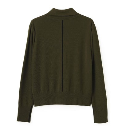 ランバン コレクション LANVIN COLLECTION インターシャ配色プルオーバー （ブラック）｜詳細画像