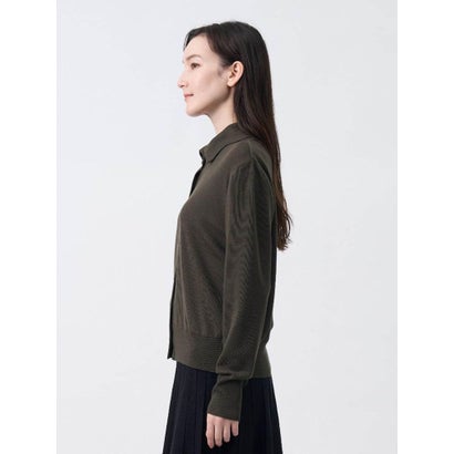 ランバン コレクション LANVIN COLLECTION インターシャ配色プルオーバー （ブラック）｜詳細画像