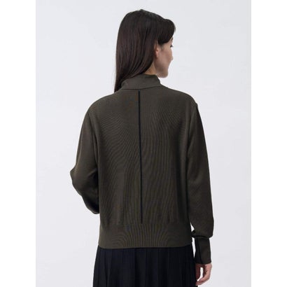 ランバン コレクション LANVIN COLLECTION インターシャ配色プルオーバー （ブラック）｜詳細画像