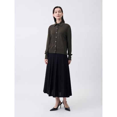 ランバン コレクション LANVIN COLLECTION インターシャ配色プルオーバー （ブラック）｜詳細画像