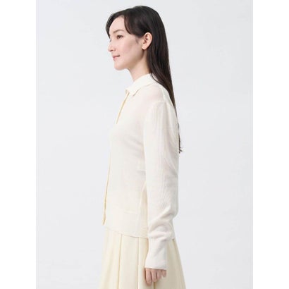 ランバン コレクション LANVIN COLLECTION インターシャ配色プルオーバー （オフホワイト）｜詳細画像
