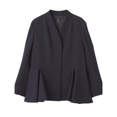 ランバン コレクション LANVIN COLLECTION 比翼ペプラムジャケット （グリーン系その他）｜詳細画像