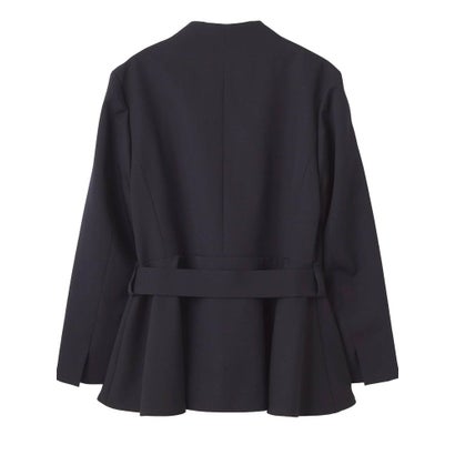 ランバン コレクション LANVIN COLLECTION 比翼ペプラムジャケット （グリーン系その他）｜詳細画像