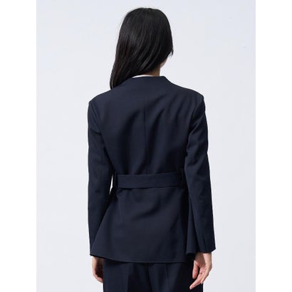 ランバン コレクション LANVIN COLLECTION 比翼ペプラムジャケット （グリーン系その他）｜詳細画像
