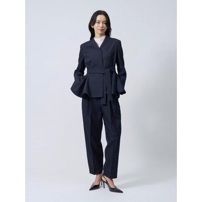ランバン コレクション LANVIN COLLECTION 比翼ペプラムジャケット （グリーン系その他）｜詳細画像