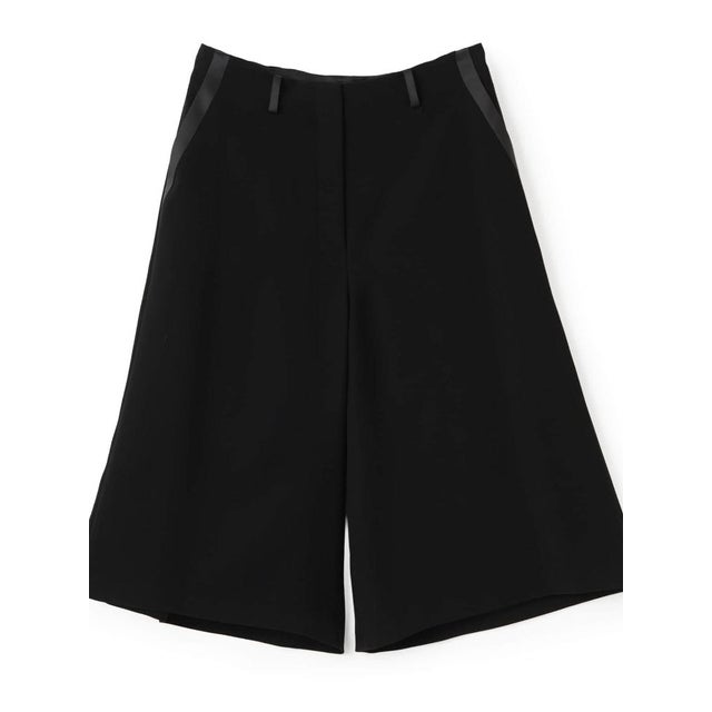 SARTI高密度×サテン キュロットパンツ （ブラック）