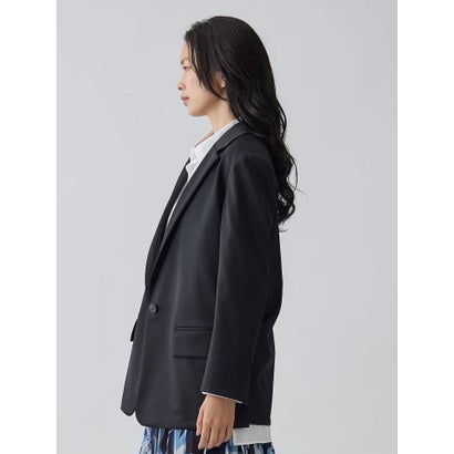 ライトサテンストレッチジャケット （ブラック）｜詳細画像