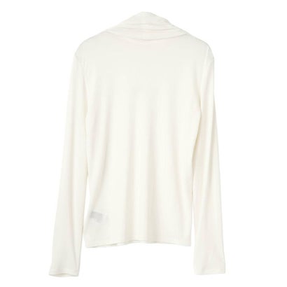 ランバン コレクション LANVIN COLLECTION ウォッシャブルシルク タートルネックカットソー （ブラック）｜詳細画像