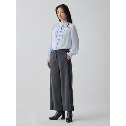 ランバン コレクション LANVIN COLLECTION ポンチ素材パンツ （ブラック）｜詳細画像