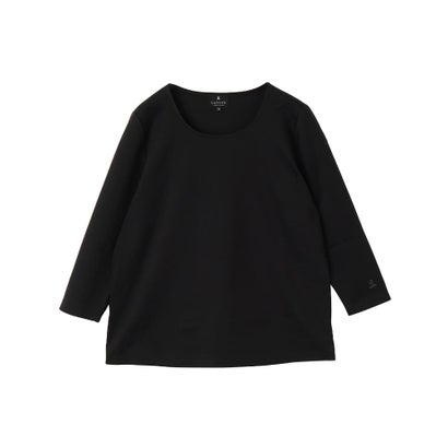 ランバン コレクション LANVIN COLLECTION ラウンドネック七分袖カットソー （ブラック）｜詳細画像