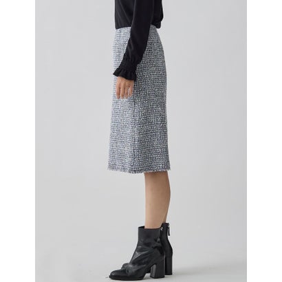ランバン コレクション LANVIN COLLECTION ファンシーヤーンツイードスカート （ライトピンク）｜詳細画像