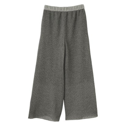 ラミーブレンド 立体ニットパンツ （オフホワイト）｜詳細画像