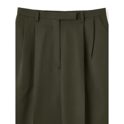 ランバン コレクション LANVIN COLLECTION センタープレスオーバルタックスラックス （グリーン系その他）｜詳細画像