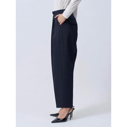 ランバン コレクション LANVIN COLLECTION センタープレスオーバルタックスラックス （グリーン系その他）｜詳細画像
