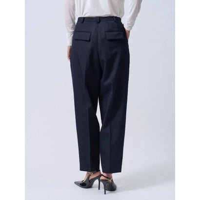 ランバン コレクション LANVIN COLLECTION センタープレスオーバルタックスラックス （グリーン系その他）｜詳細画像