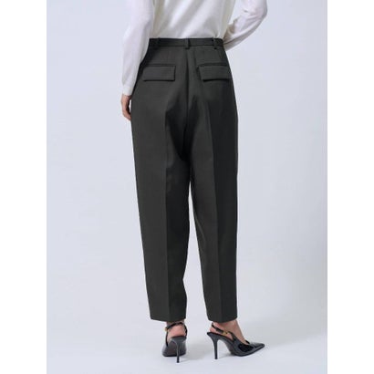 ランバン コレクション LANVIN COLLECTION センタープレスオーバルタックスラックス （グリーン系その他）｜詳細画像
