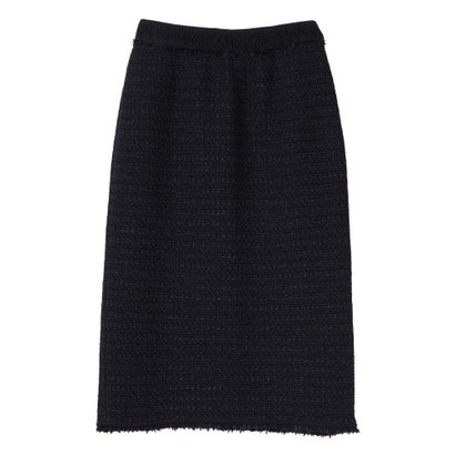 ランバン コレクション LANVIN COLLECTION ツイーディーニットスカート （ネイビー）｜詳細画像