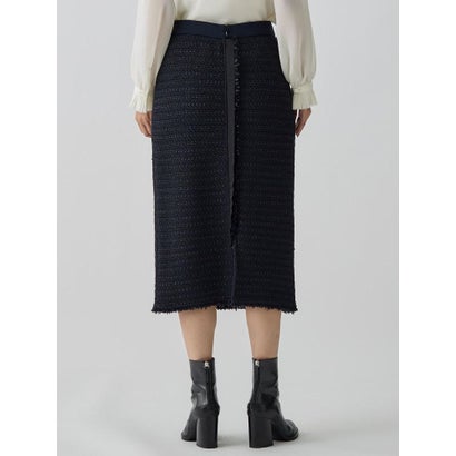 ランバン コレクション LANVIN COLLECTION ツイーディーニットスカート （ベージュ）｜詳細画像