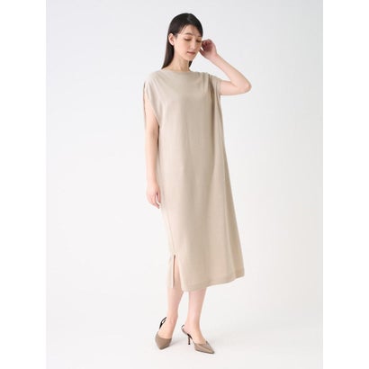 ランバン コレクション LANVIN COLLECTION ホールガーメントノースリーブワンピース （ベージュ）｜詳細画像
