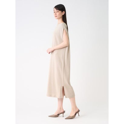 ランバン コレクション LANVIN COLLECTION ホールガーメントノースリーブワンピース （ベージュ）｜詳細画像
