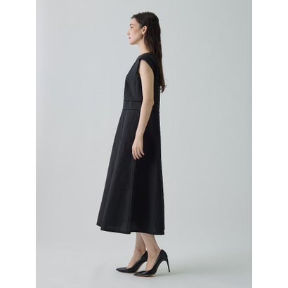 ランバン コレクション LANVIN COLLECTION ワイドショルダーフレアワンピース （ピンク）｜詳細画像