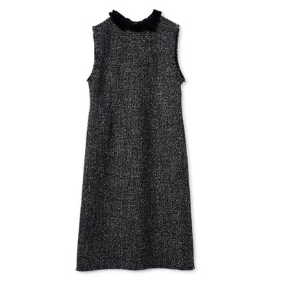 ランバン コレクション LANVIN COLLECTION プリペラツイードワンピース （ブラック配色）｜詳細画像