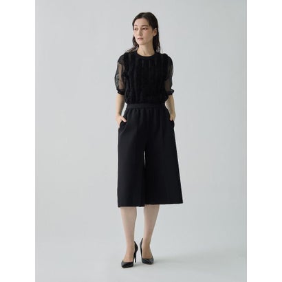 ランバン コレクション LANVIN COLLECTION 撥水ストレッチニットパンツ （ホワイト）｜詳細画像
