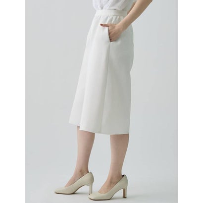 ランバン コレクション LANVIN COLLECTION 撥水ストレッチニットパンツ （ホワイト）｜詳細画像
