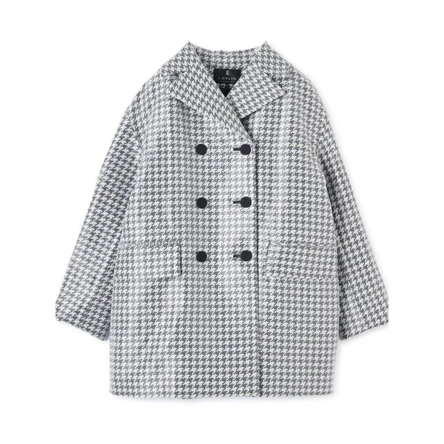 千鳥格子コート （ブラック配色）