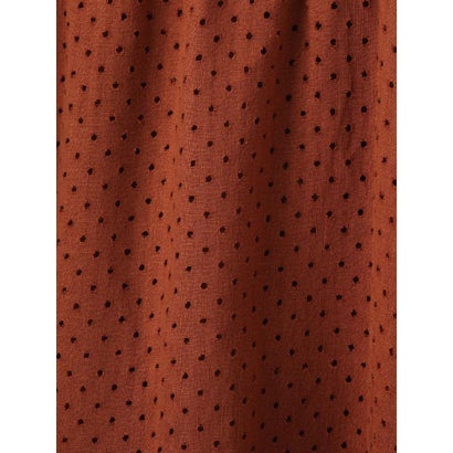 ランバン コレクション LANVIN COLLECTION パンチングリネン ボウタイドレス （ベージュ）｜詳細画像